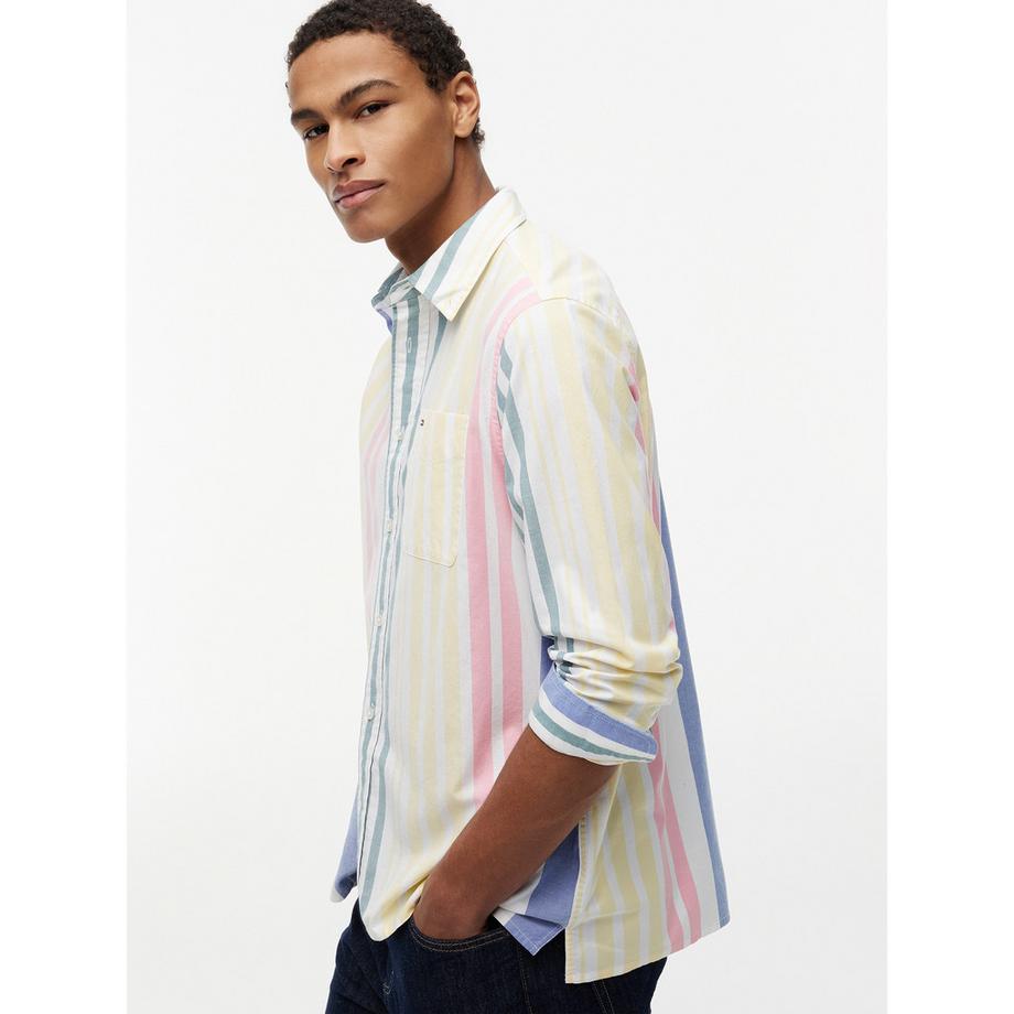 TOMMY JEANS Chemise rayée à manches longues  