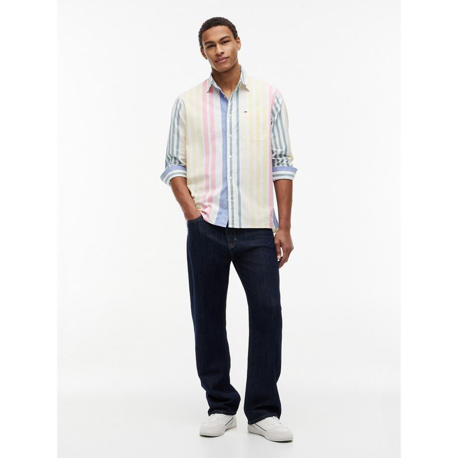 TOMMY JEANS Chemise rayée à manches longues  