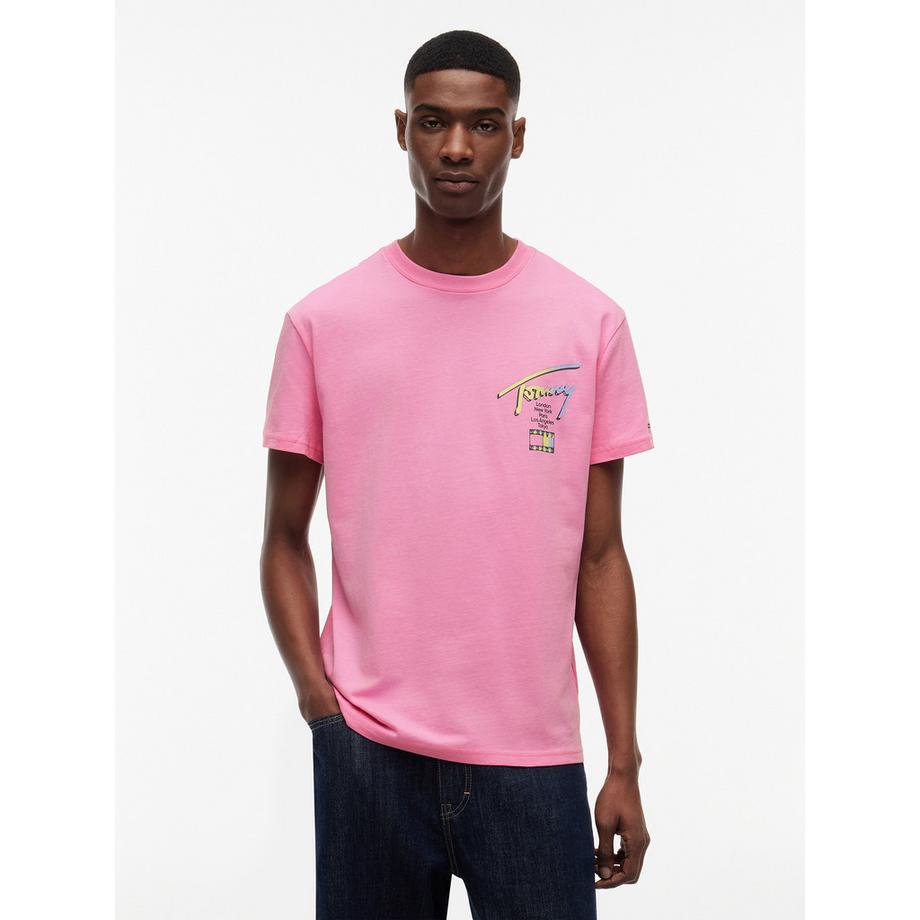 TOMMY JEANS T-shirt Col Rond Manches Courtes  