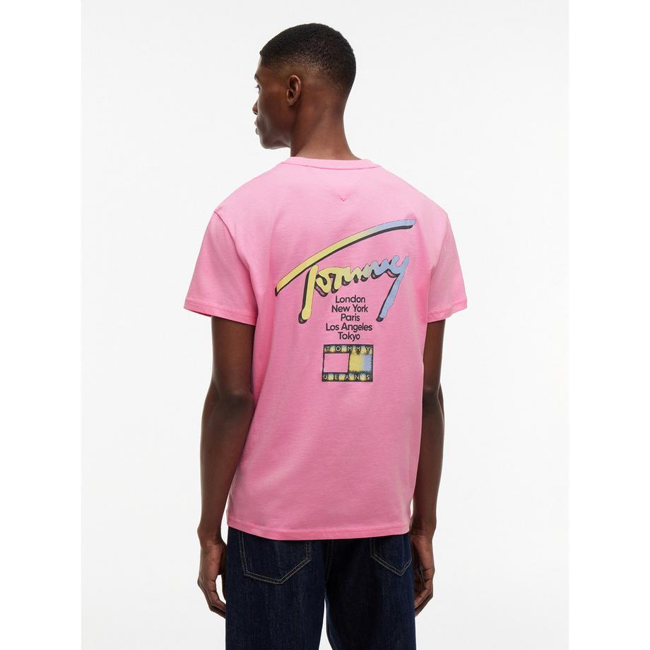 TOMMY JEANS T-shirt Col Rond Manches Courtes  