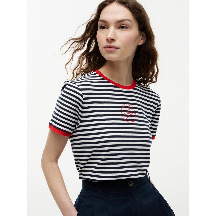 TOMMY HILFIGER T-shirt a righe a maniche corte  