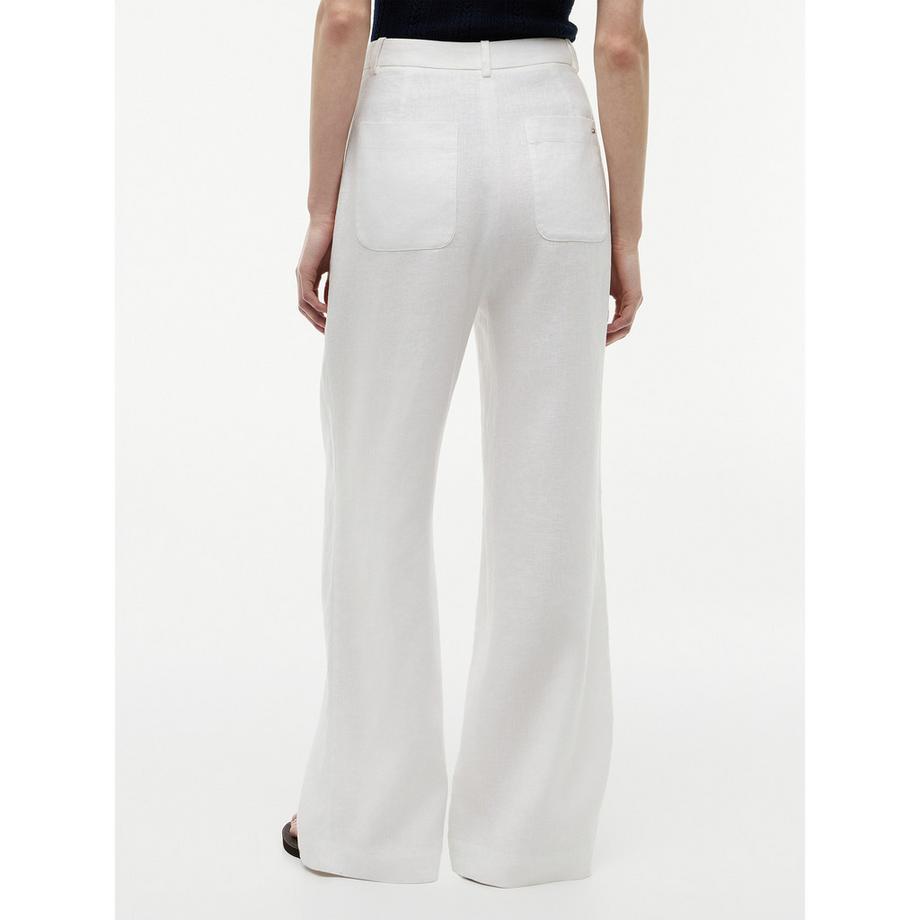 TOMMY HILFIGER Pantaloni di lino a gamba larga  