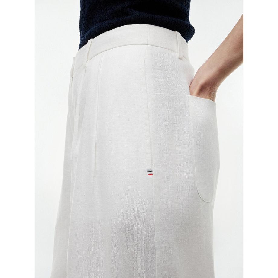 TOMMY HILFIGER Pantaloni di lino a gamba larga  