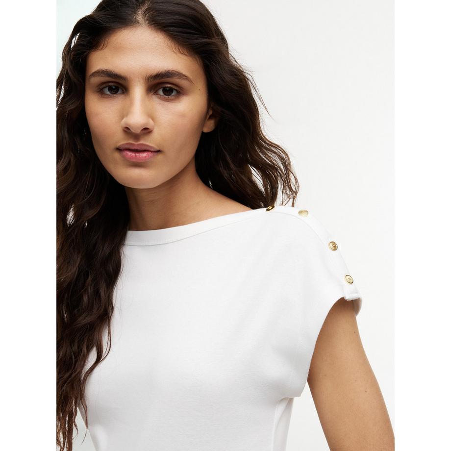 TOMMY HILFIGER T-Shirt avec détails boutonnés  