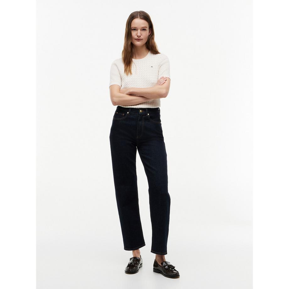 TOMMY HILFIGER Jean Droit Taille Haute  