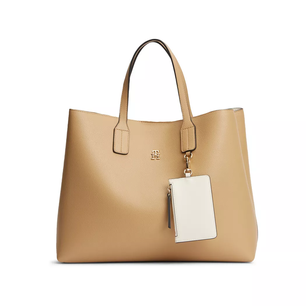 Tommy Hilfiger Handtasche Th Icon Satchel AW0AW18723 Beige