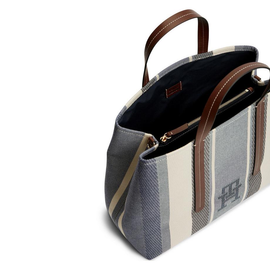 TOMMY HILFIGER TH CITY LE Gestreifte Satchel Bag  