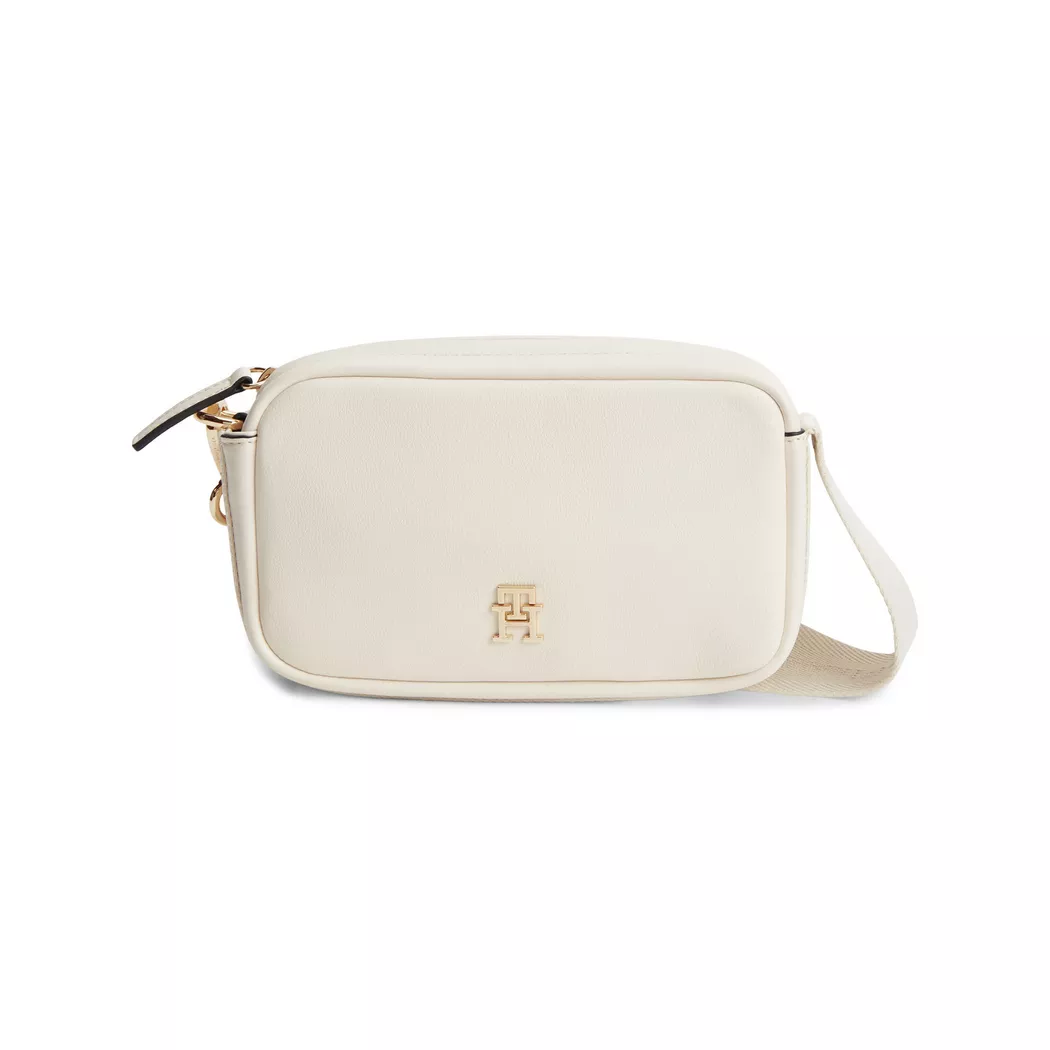 Tommy Hilfiger Handtasche Th Logotape Camera Bag AW0AW18741 Weiß