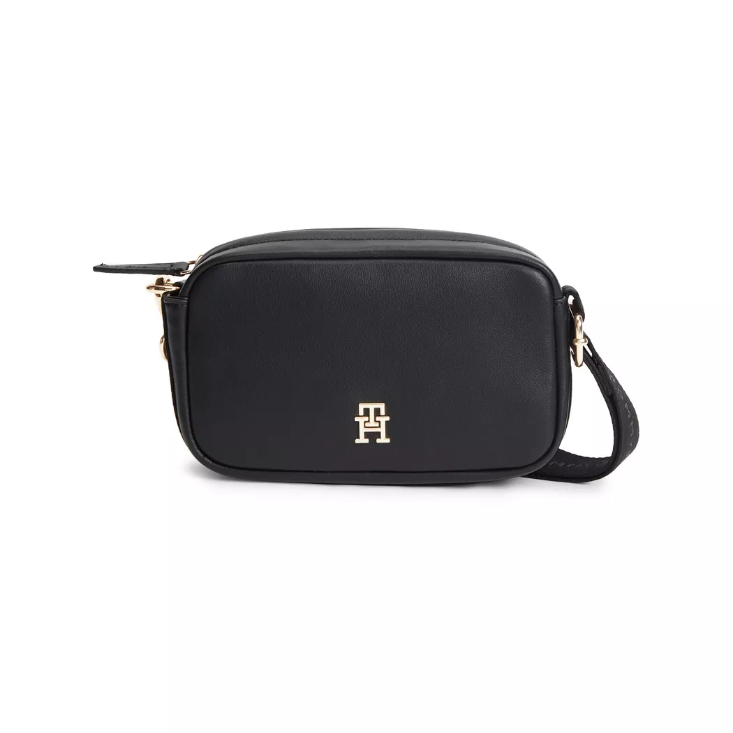 Tommy Hilfiger Handtasche Th Logotape Camera Bag AW0AW18741 Schwarz