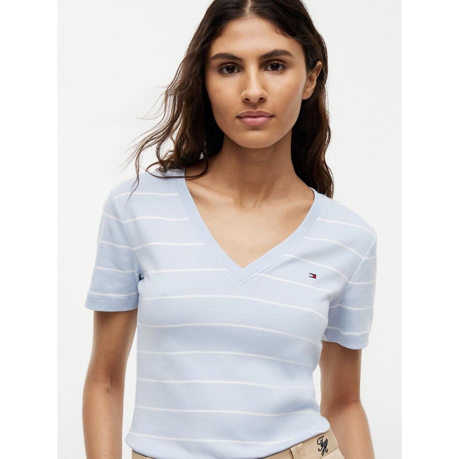 TOMMY HILFIGER V-NK SS T-shirt col en V  