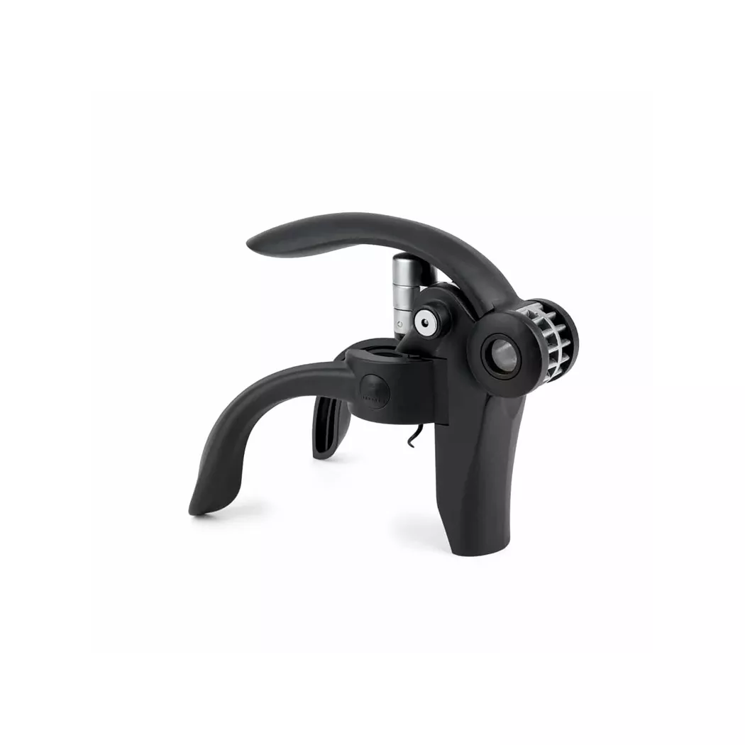 The Peugeot Baltaz lever corkscrew is ingenious and surprising with clever handles to hold any bottle in place so that removing a cork is effortless. Baltaz Dark