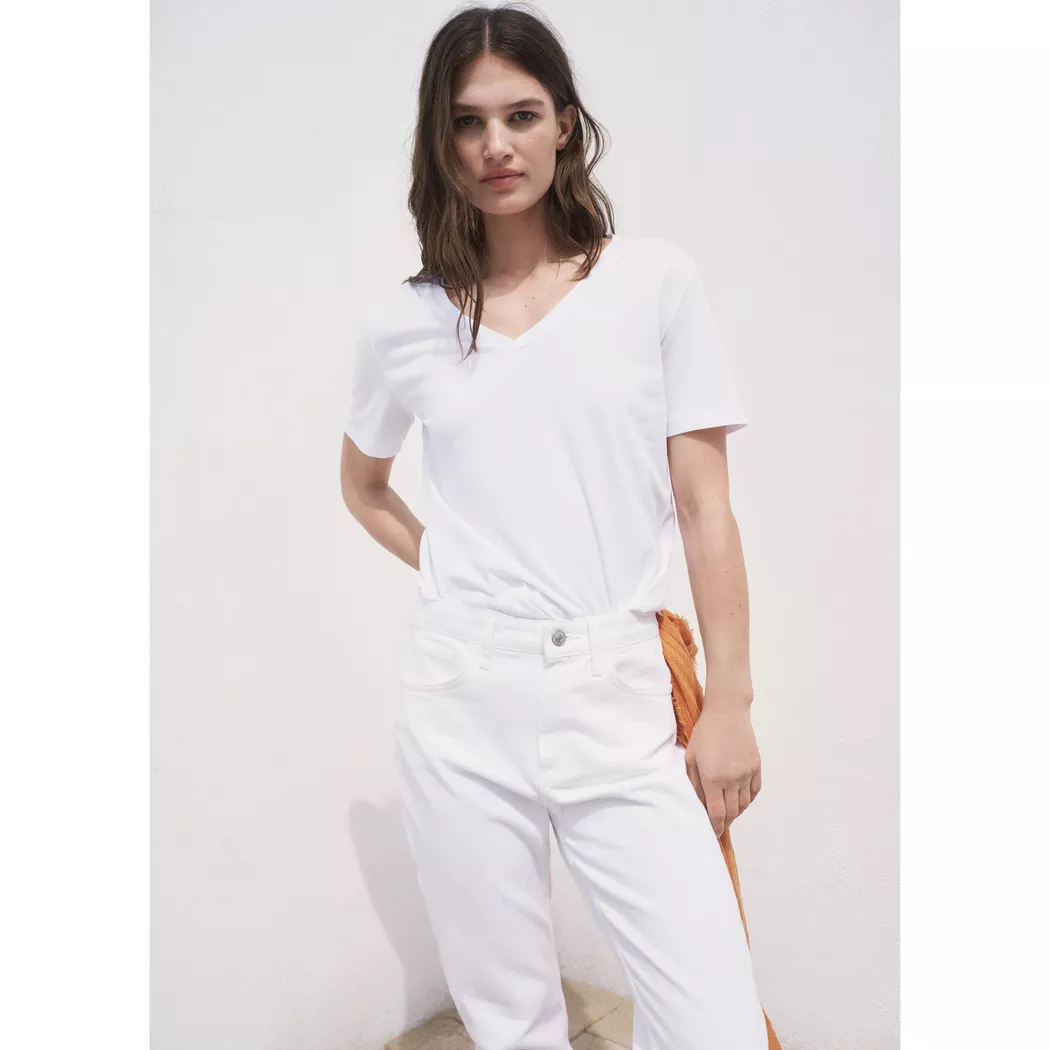 Mango - T-Shirt, für Damen, Weiss, Größe XL