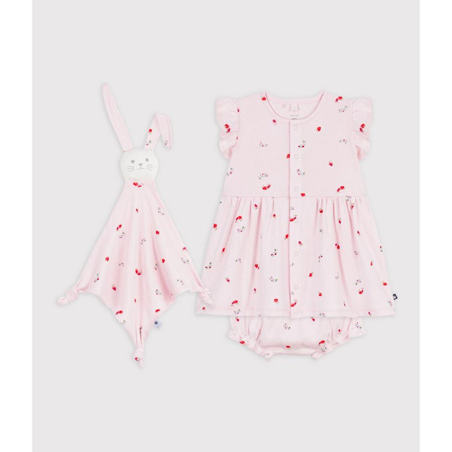PETIT BATEAU  Set: Kleid & Pluderhose 