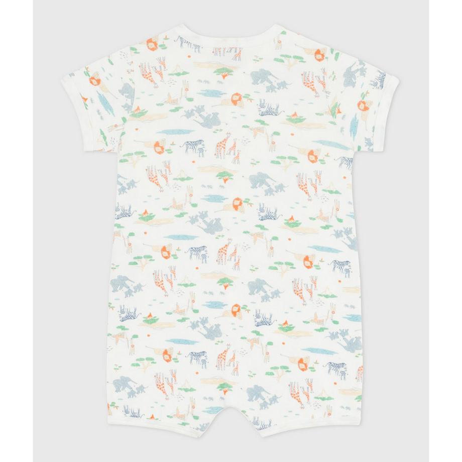 PETIT BATEAU Strampler mit Safari-Print Kurzarm  