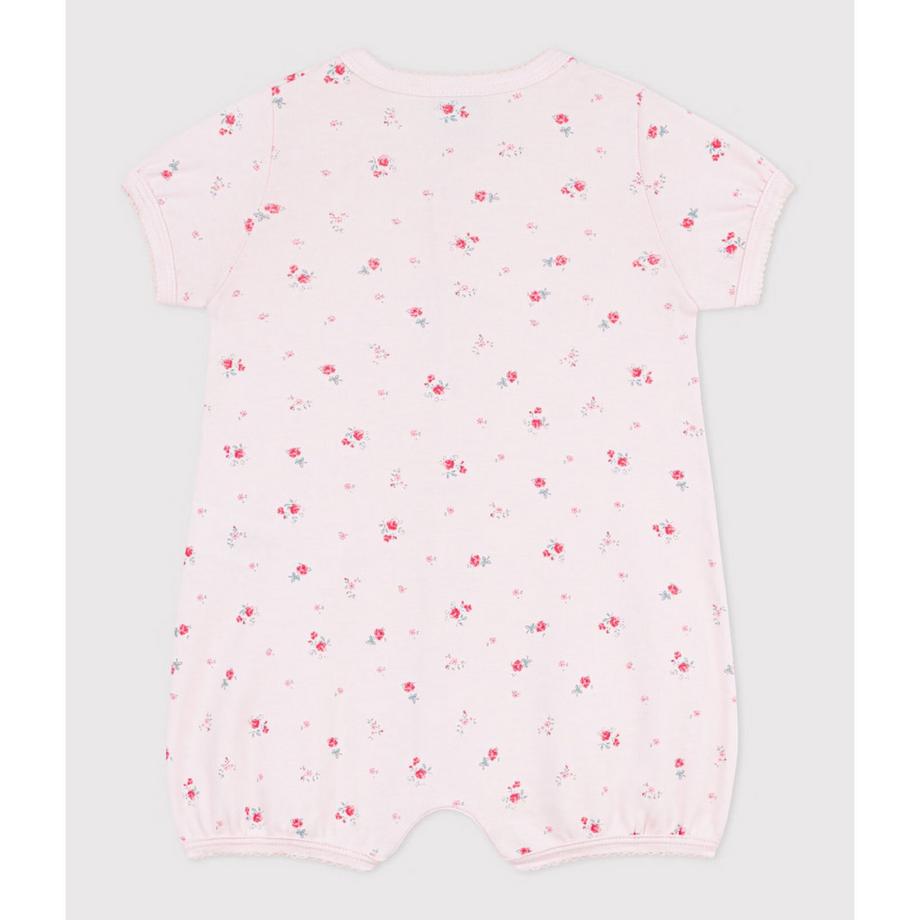 PETIT BATEAU Blumenmuster Kurzarm Strampler  