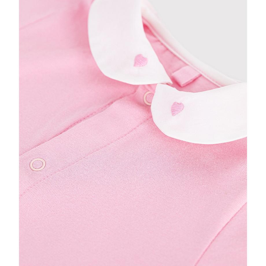 PETIT BATEAU Baby Kurzarm Strampler Peter Pan Kragen  
