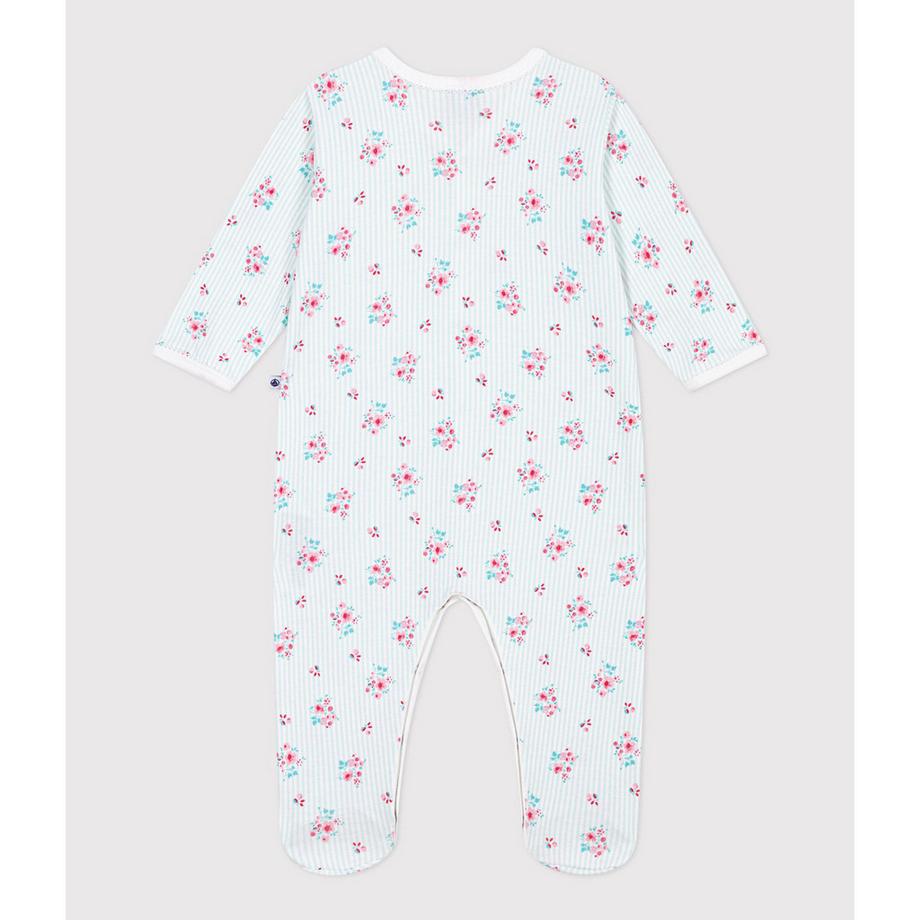 PETIT BATEAU Pyjama imprimé rayé floral  