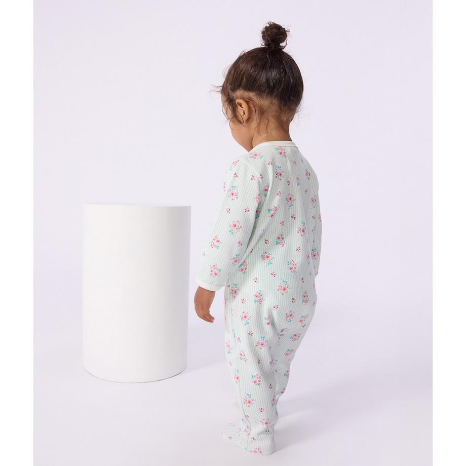 PETIT BATEAU Pyjama imprimé rayé floral  