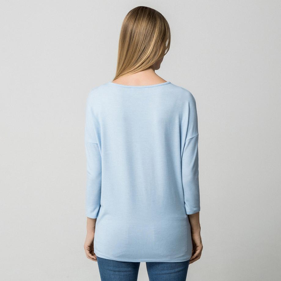 ONLY Col Rond Manches 3/4 Top  