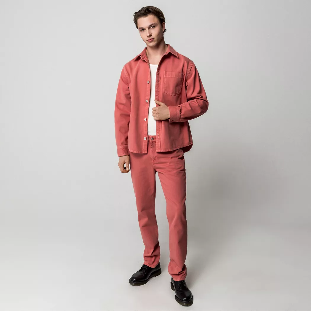 Manor Man - Jeans, für Herren, Rot, Größe W32/L32