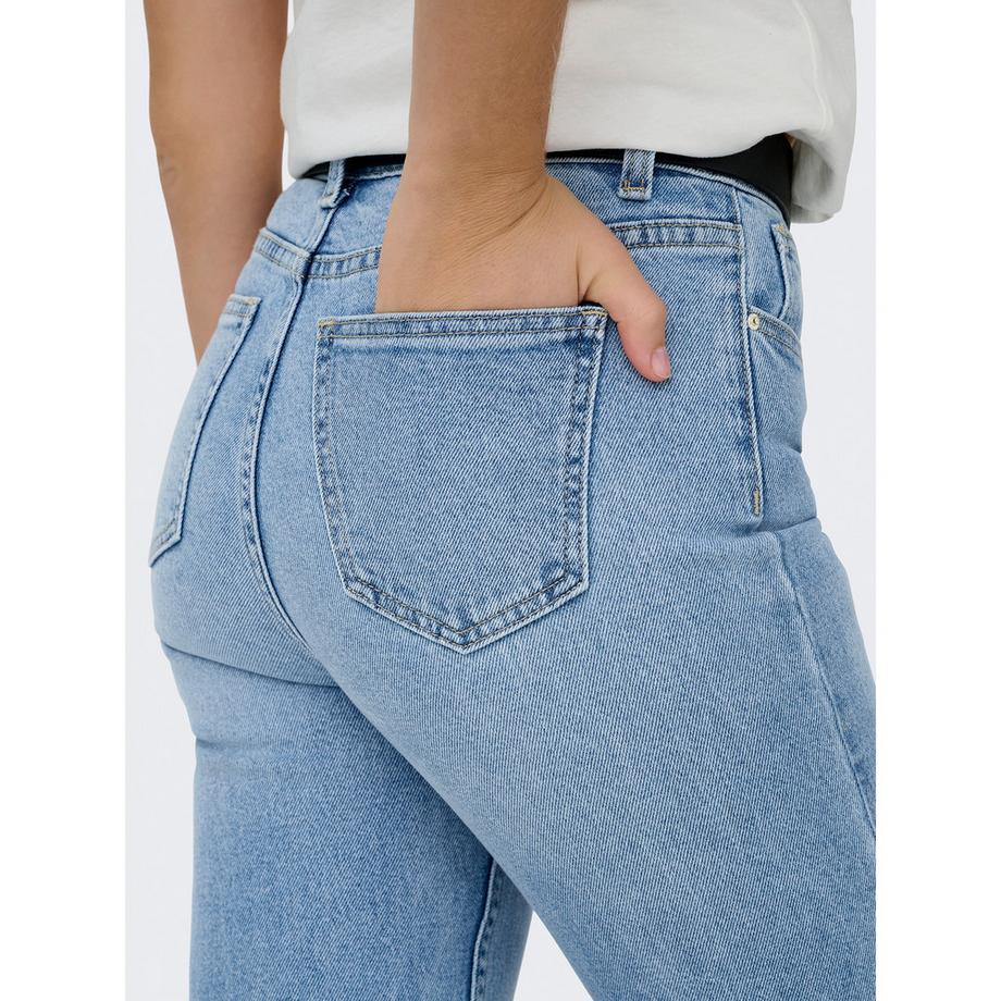 ONLY High Waist Regular Fit Jeans Light Wash  