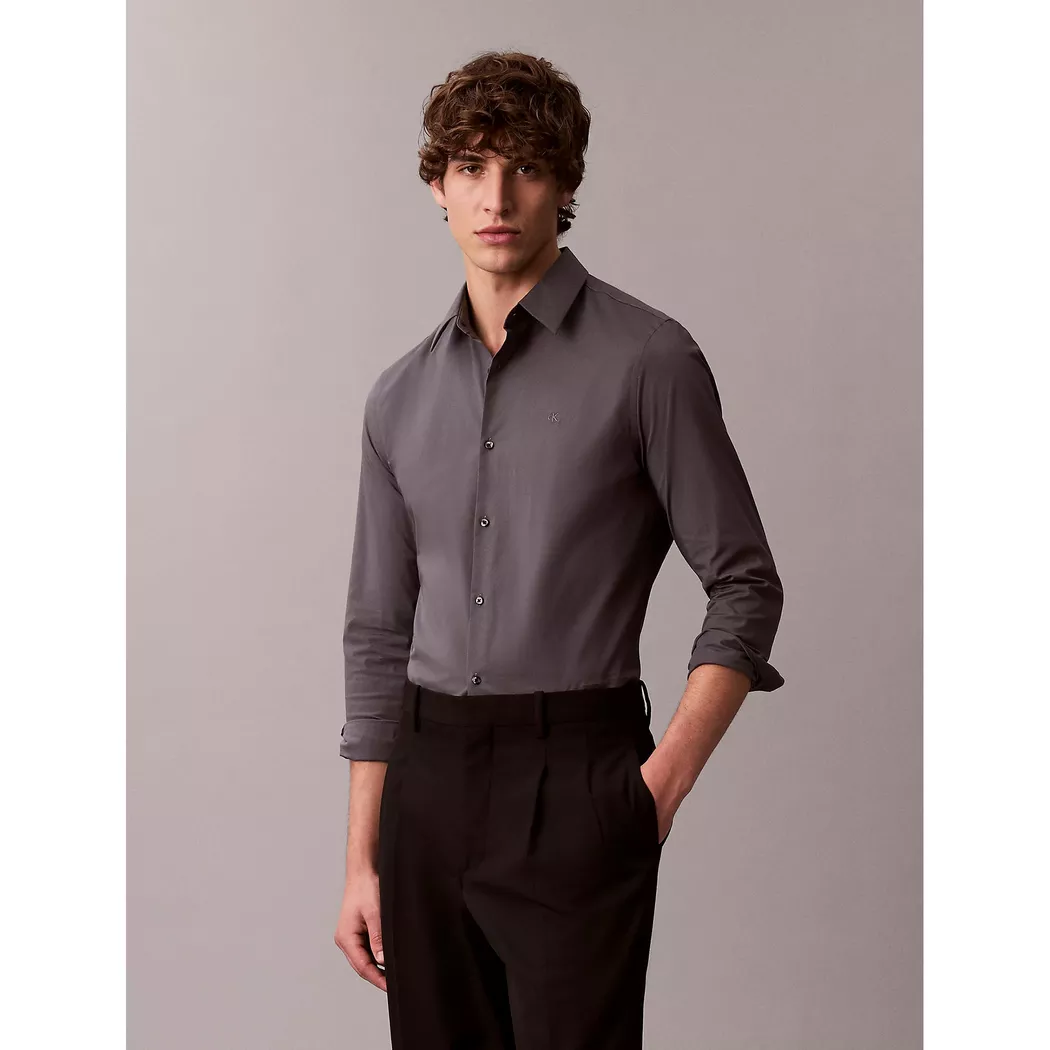 Calvin KLEIN Hemden, für Herren, Anthrazit, Größe S
