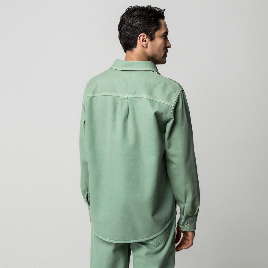 Manor Man Langarm Regular Fit Hemd mit Brusttasche  