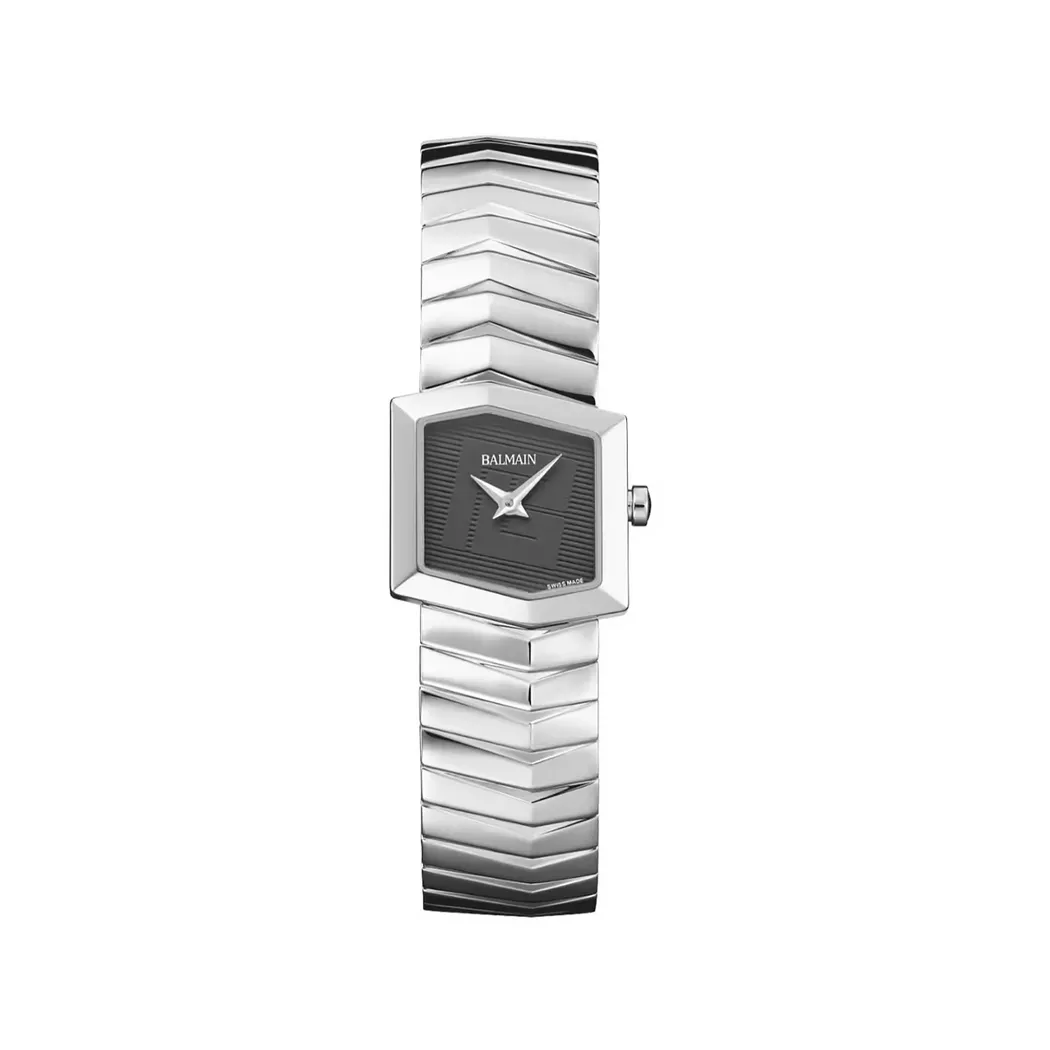 Balmain - Analoguhr, Taffetas, 32mm, Silber