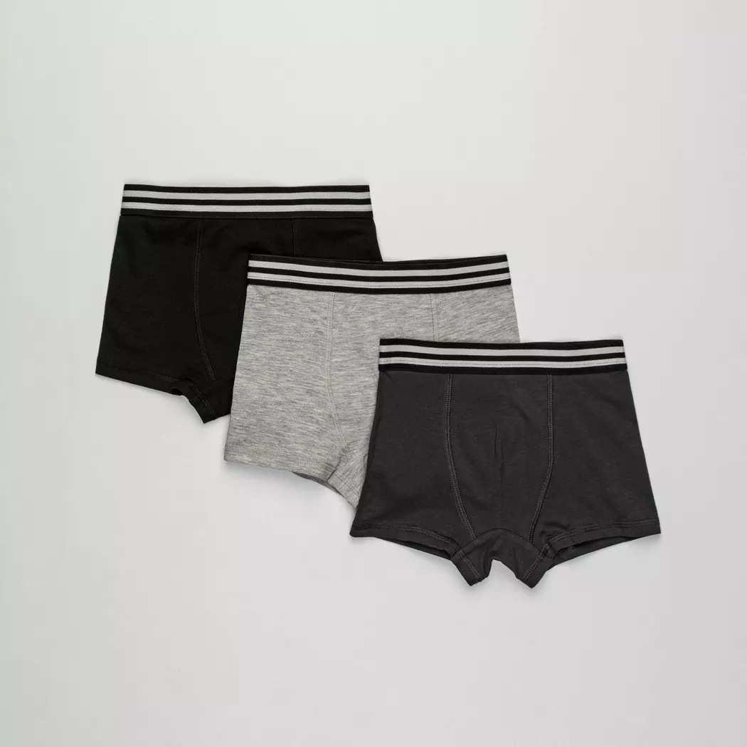 Manor Kids - Boxershorts, 3er-Pack, 134-140, Black