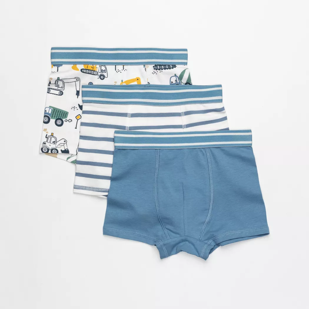 Manor Kids - Boxershorts, 3er-Pack, 122-128, Multicolor 2