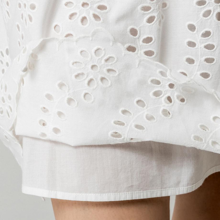 Manor Woman Jupe brodée à œillets  