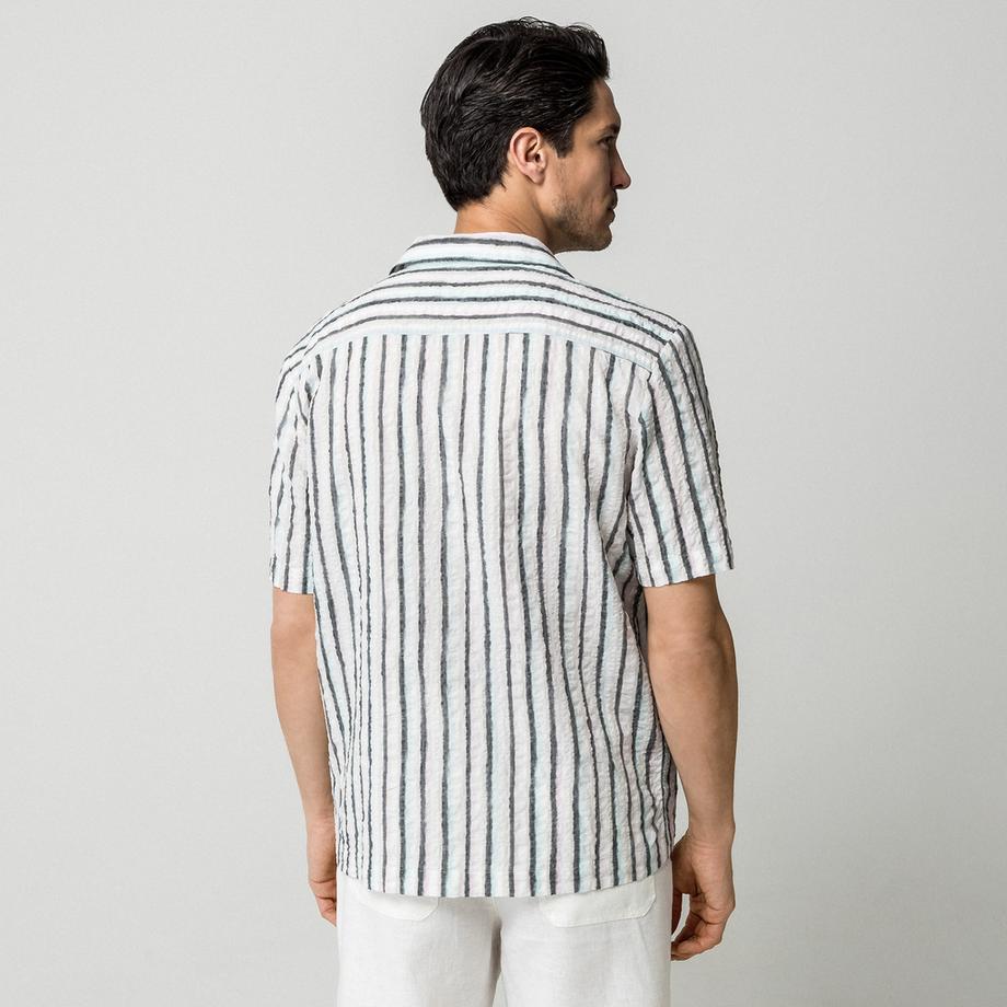 Manor Man Kurzarm Hemd gestreift  