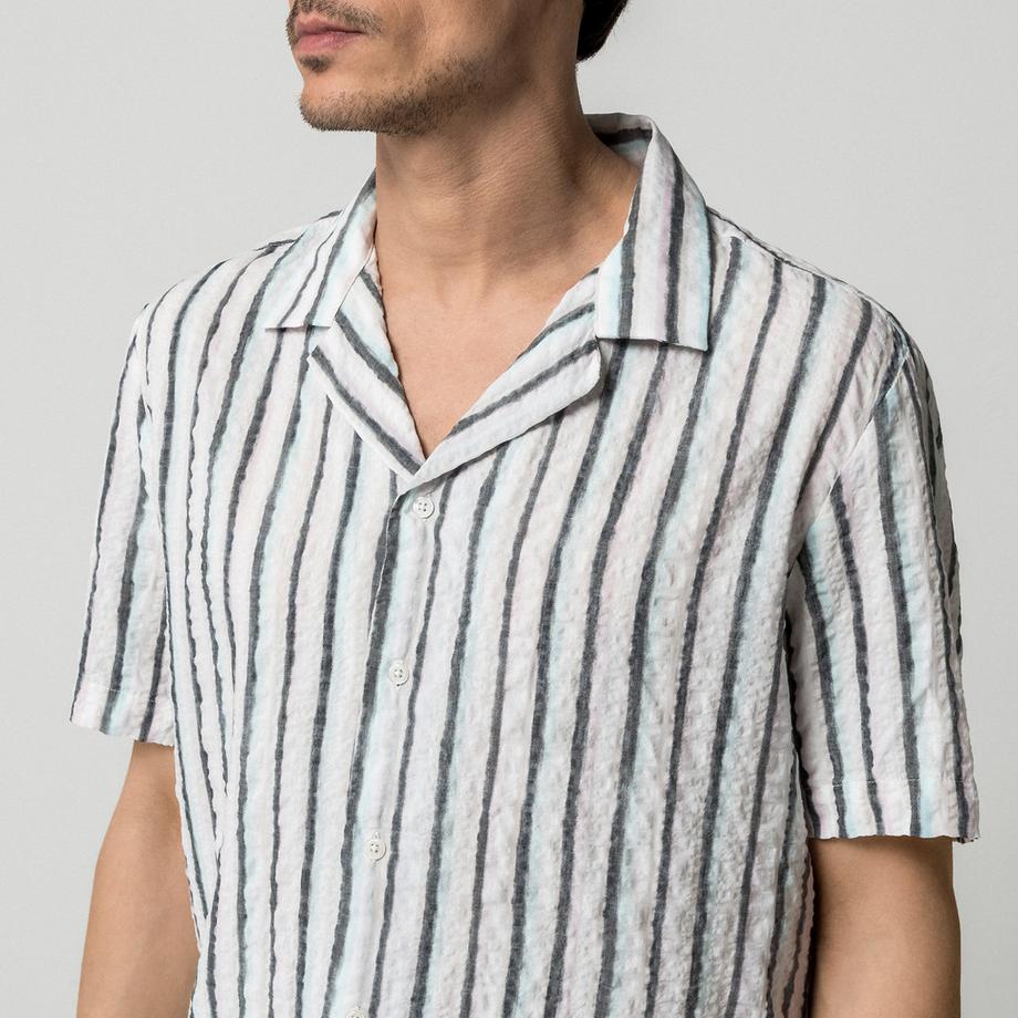 Manor Man Kurzarm Hemd gestreift  