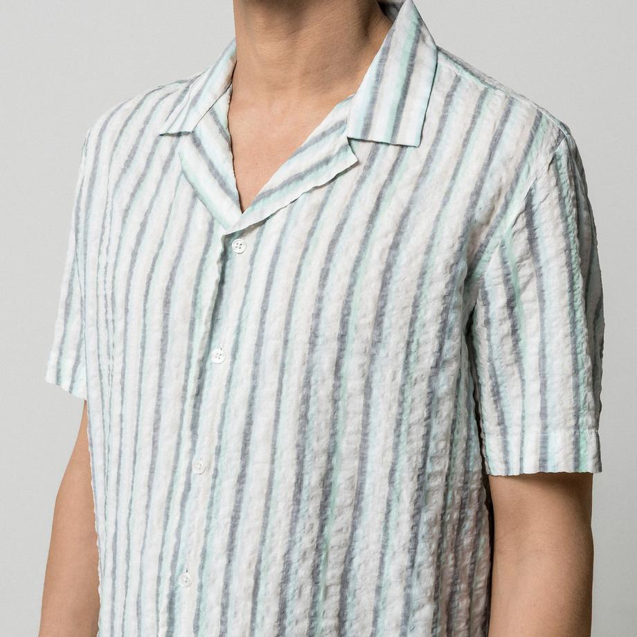 Manor Man Kurzarm Hemd gestreift  
