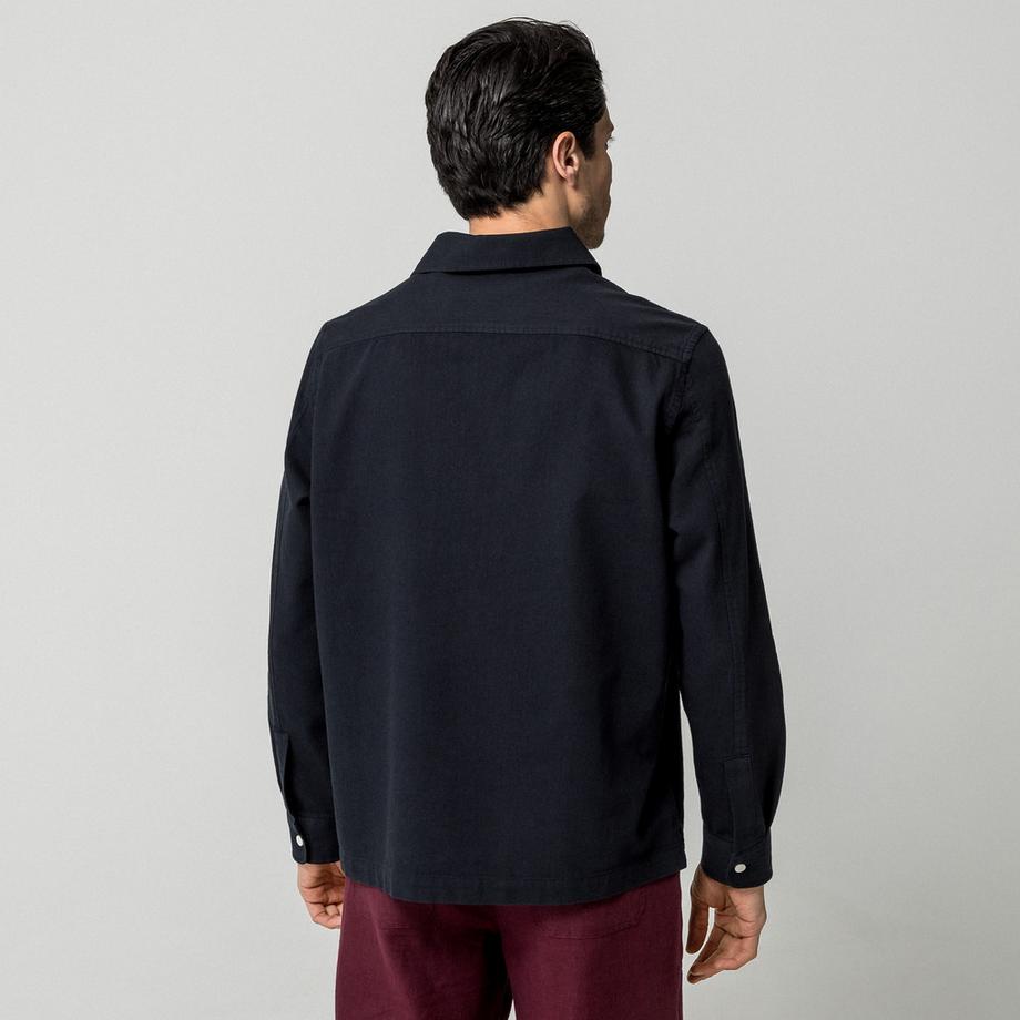 Manor Man Langarm Poloshirt  