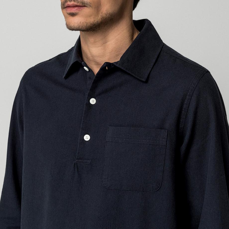 Manor Man Langarm Poloshirt  