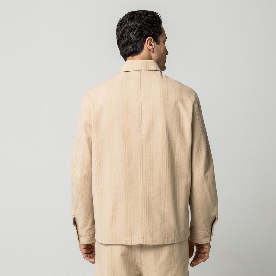 Manor Man Gestreiftes Overshirt  