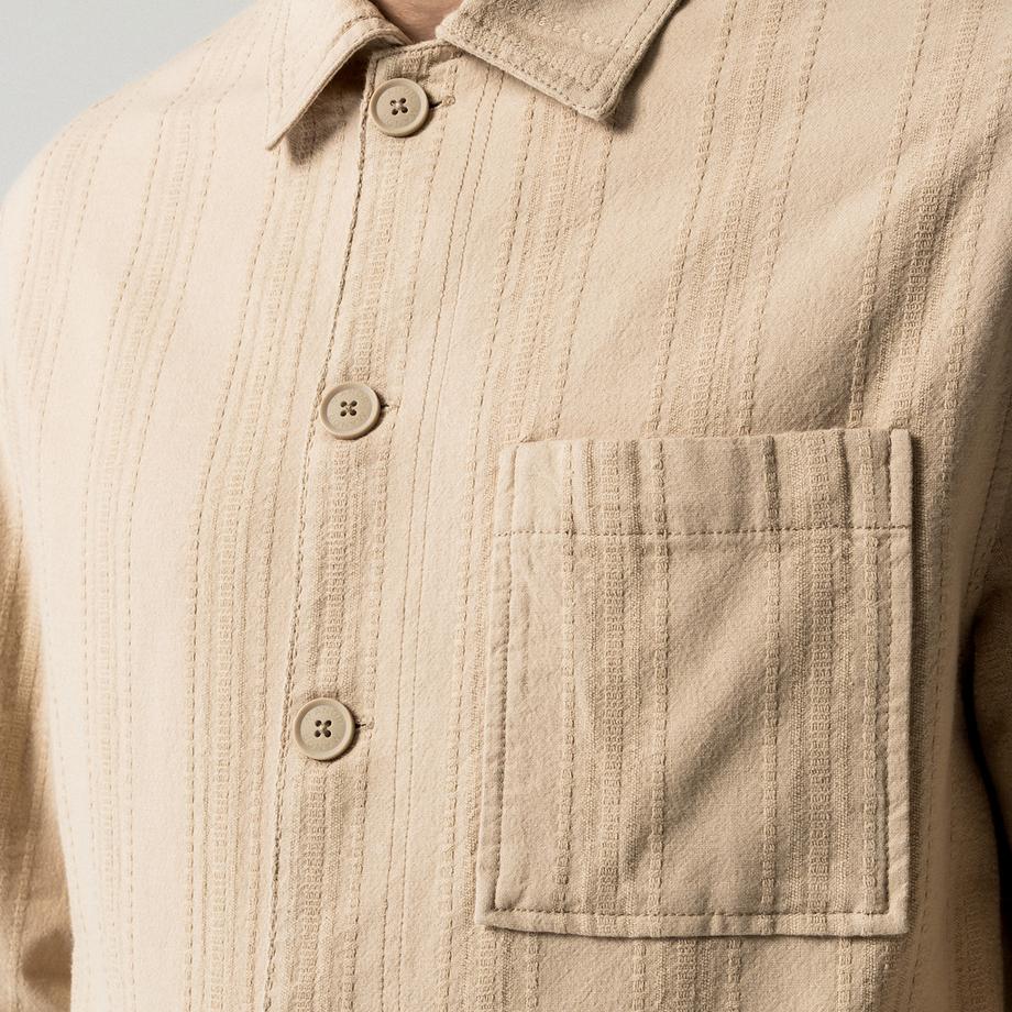 Manor Man Gestreiftes Overshirt  