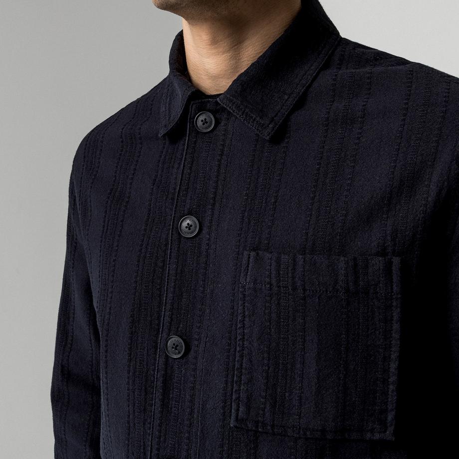 Manor Man Overshirt Rayé  