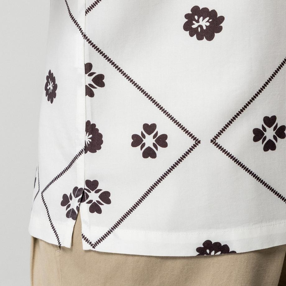 Manor Man Chemise à manches courtes à motif floral  