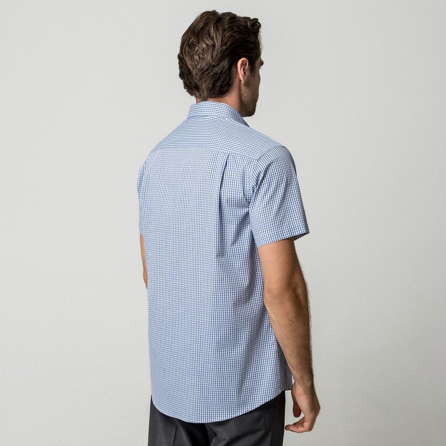 Manor Man Camicia a maniche corte a quadri  