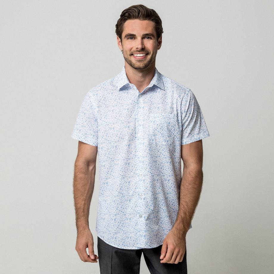 Manor Man Chemise à manches courtes à motif floral  