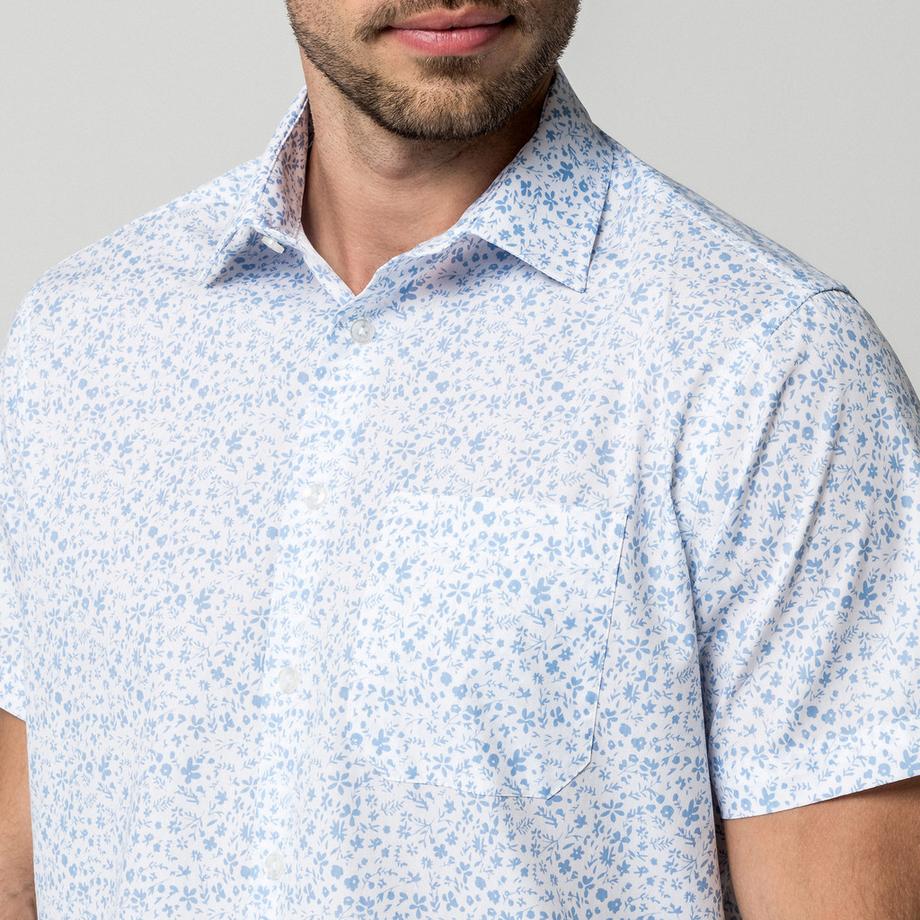 Manor Man Chemise à manches courtes à motif floral  