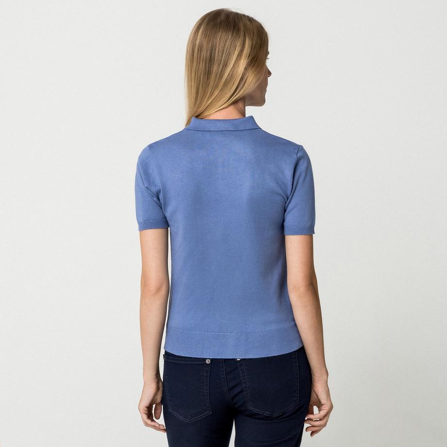 Manor Woman Maglione Polo Maniche Corte  