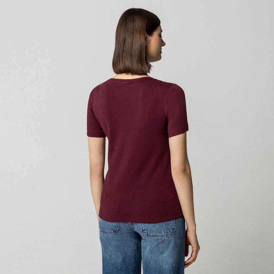 Manor Woman T-shirt a maniche corte scollo a V  