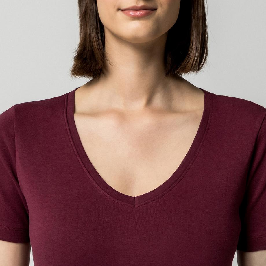 Manor Woman T-shirt a maniche corte scollo a V  