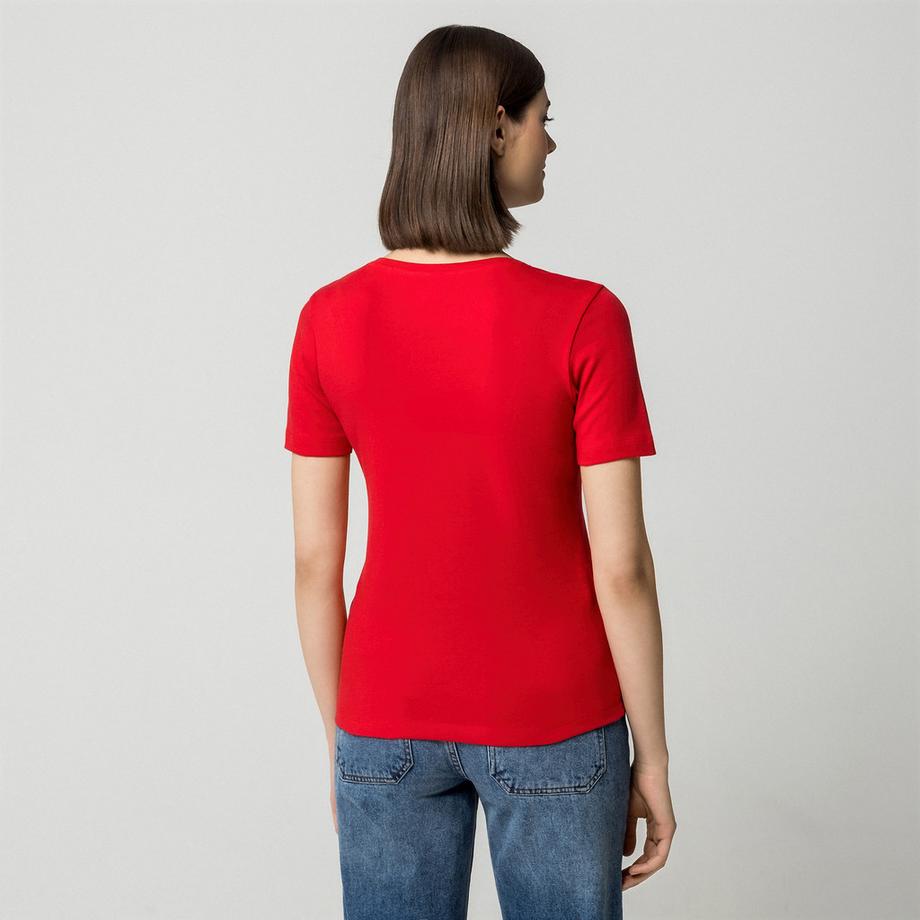 Manor Woman Kurzarm V-Ausschnitt T-Shirt  