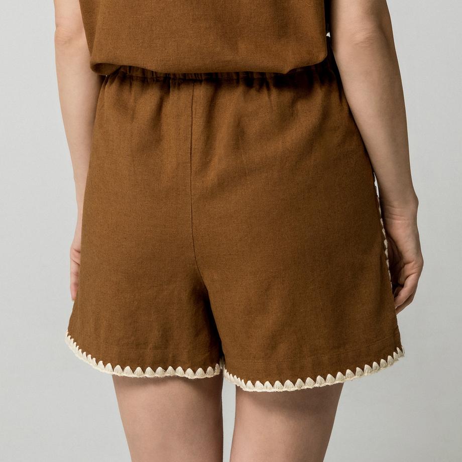 Manor Woman Shorts mit Wellenkante  