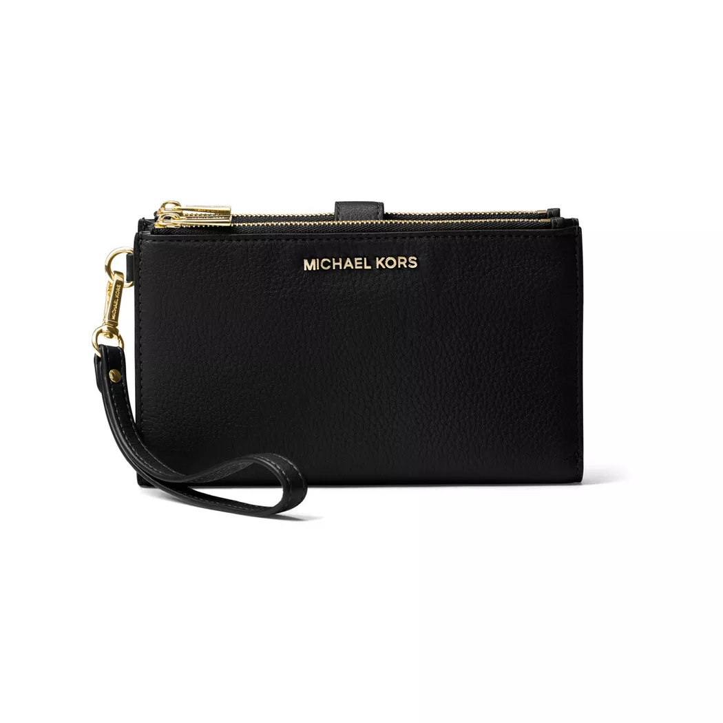 Michael Kors Adele Leather Smartphone Wallet black  female