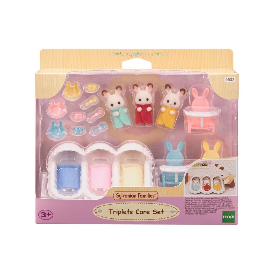 Sylvanian Families  SF Les triplés lapin chocolat 
